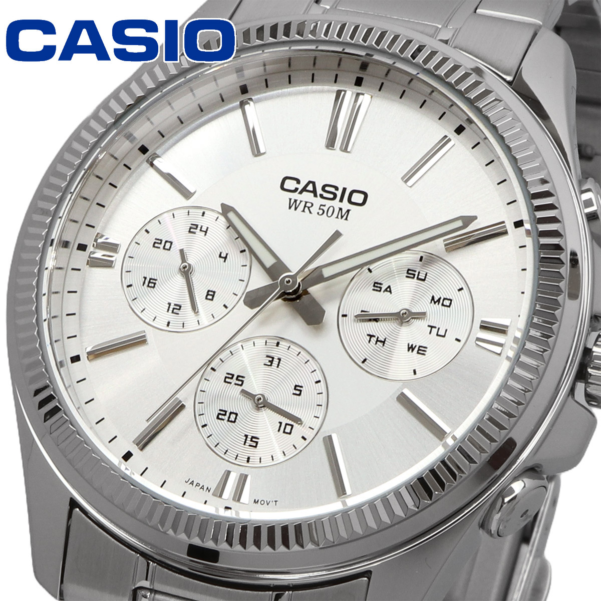 CASIO カシオ 腕時計 メンズ チープカシオ チプカシ 海外モデル クォーツ マルチカレンダー MTP-1375D-7AV