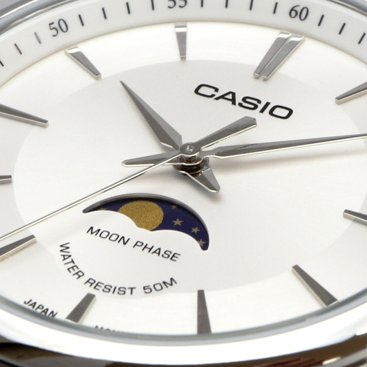 CASIO メンズウォッチ（腕時計表示機能：月齢表示、ムーンフェイズ）の 