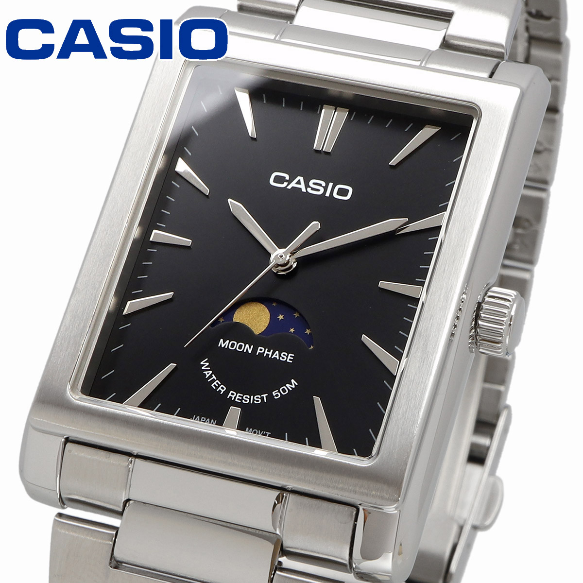 CASIO カシオ 腕時計 メンズ チープカシオ チプカシ 海外モデル ムーンフェイズ MTP-M105D-1AV
