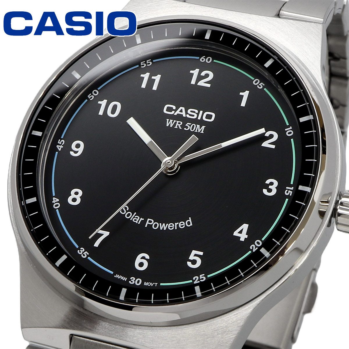 【父の日 ギフト】CASIO カシオ 腕時計 メンズ  海外モデル 電池交換不要 ソーラー クォーツ  MTP-RS105D-1BV｜north-star