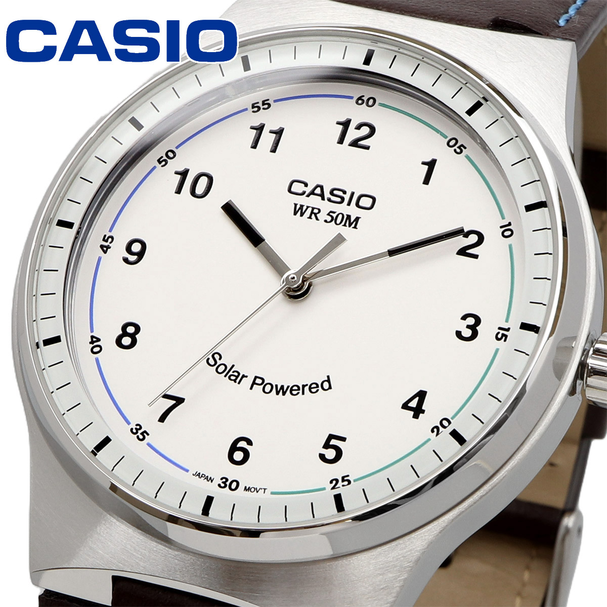 【父の日 ギフト】CASIO カシオ 腕時計 メンズ  海外モデル 電池交換不要 ソーラー クォーツ  MTP-RS105L-7BV