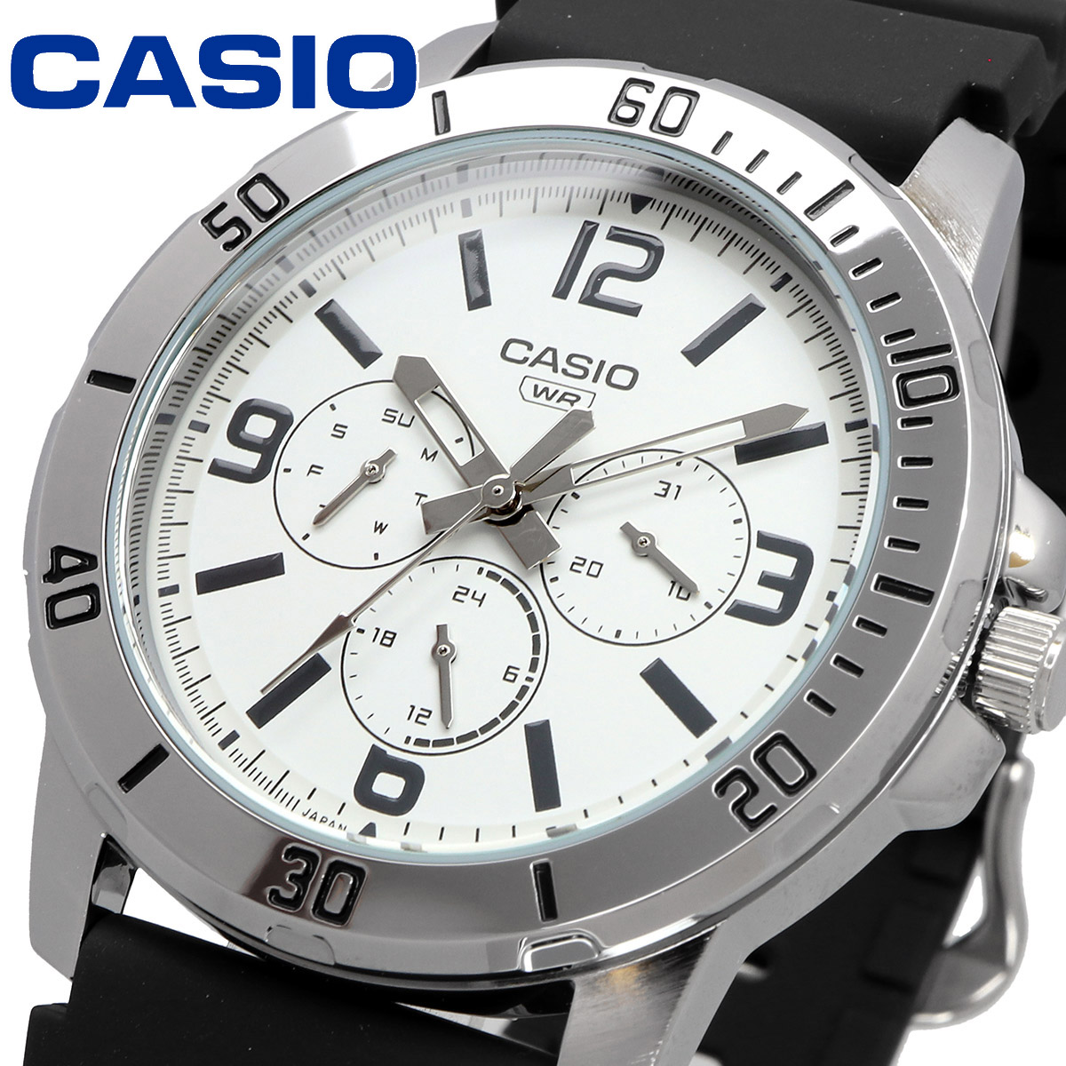 CASIO カシオ 腕時計 メンズ チープカシオ チプカシ 海外モデル クォーツ マルチカレンダー MTP-VD300-7B
