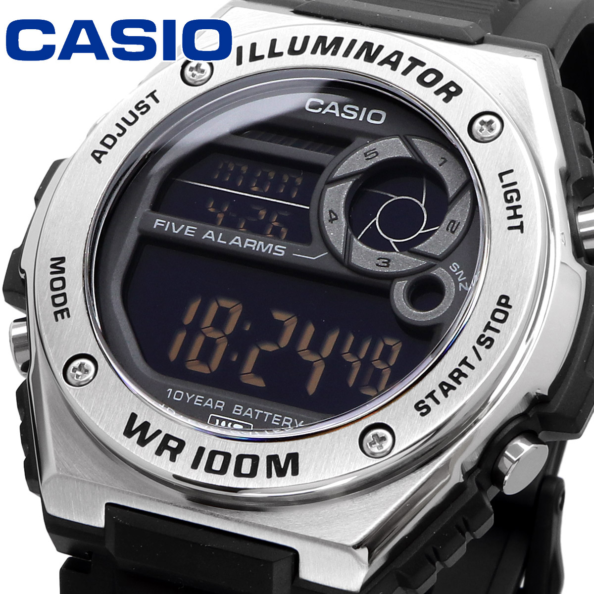 【父の日 ギフト】CASIO カシオ 腕時計 メンズ チープカシオ チプカシ 海外モデル デジタル 防水  MWD-100H-1BV