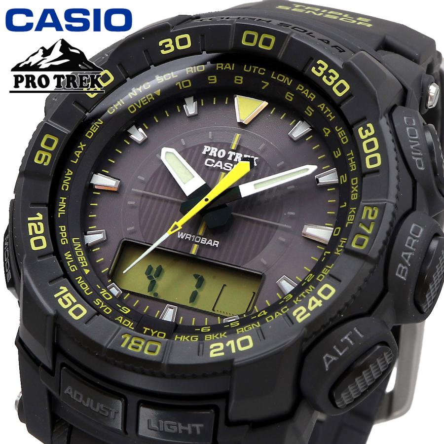 CASIO カシオ 腕時計 メンズ  PROTREK プロトレック 海外モデル タフソーラー トリプルセンサー  PRG-550-1A9