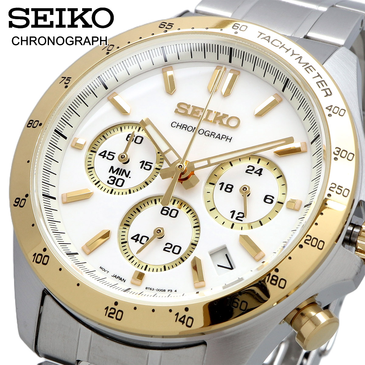 【父の日 ギフト】SEIKO セイコー 腕時計 メンズ 国内正規品 セイコーセレクション クォーツ 8T クロノグラフ   SBTR024