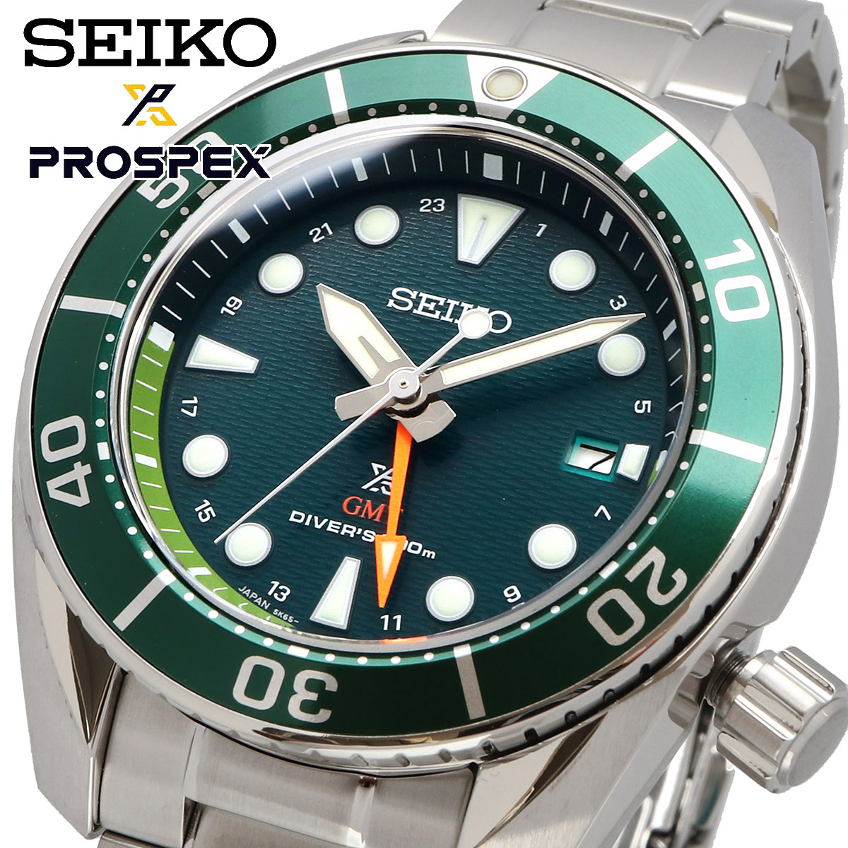 SEIKO セイコー 腕時計 メンズ 海外モデル PROSPEX プロスペックス ソーラー GMT ダイバーズ SFK003J1