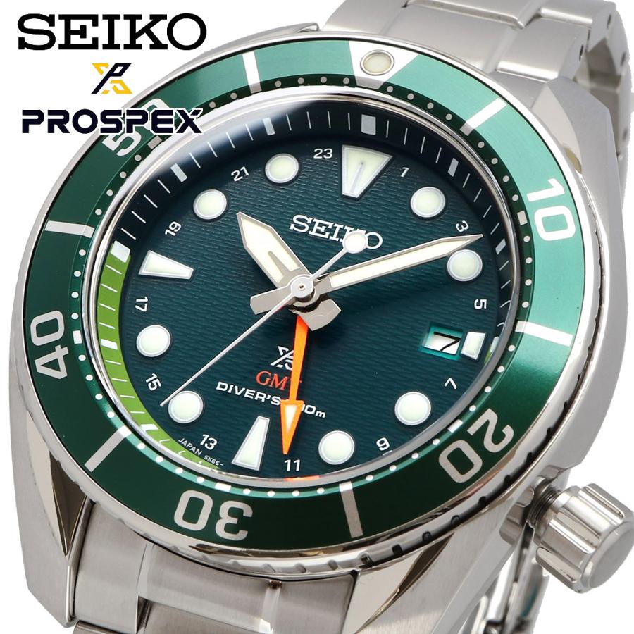 SEIKO セイコー 腕時計 メンズ 海外モデル PROSPEX プロスペックス ソーラー  GMT ダイバーズ  SFK003J1｜north-star