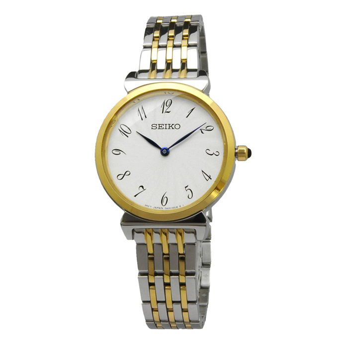 ご購入セイコー SEIKO 腕時計 レディース SFQ800P1 クォーツ ホワイト シルバー ゴールド アルバ