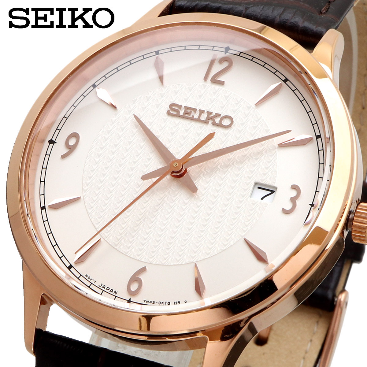 SEIKO セイコー 腕時計 メンズ 海外モデル クォーツ シンプル ビジネス カジュアル  SGEH88P1