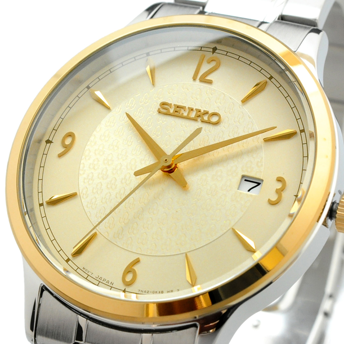 低価超特価セイコー SEIKO 腕時計 メンズ SGEH92P1 クォーツ ゴールド シルバー アルバ