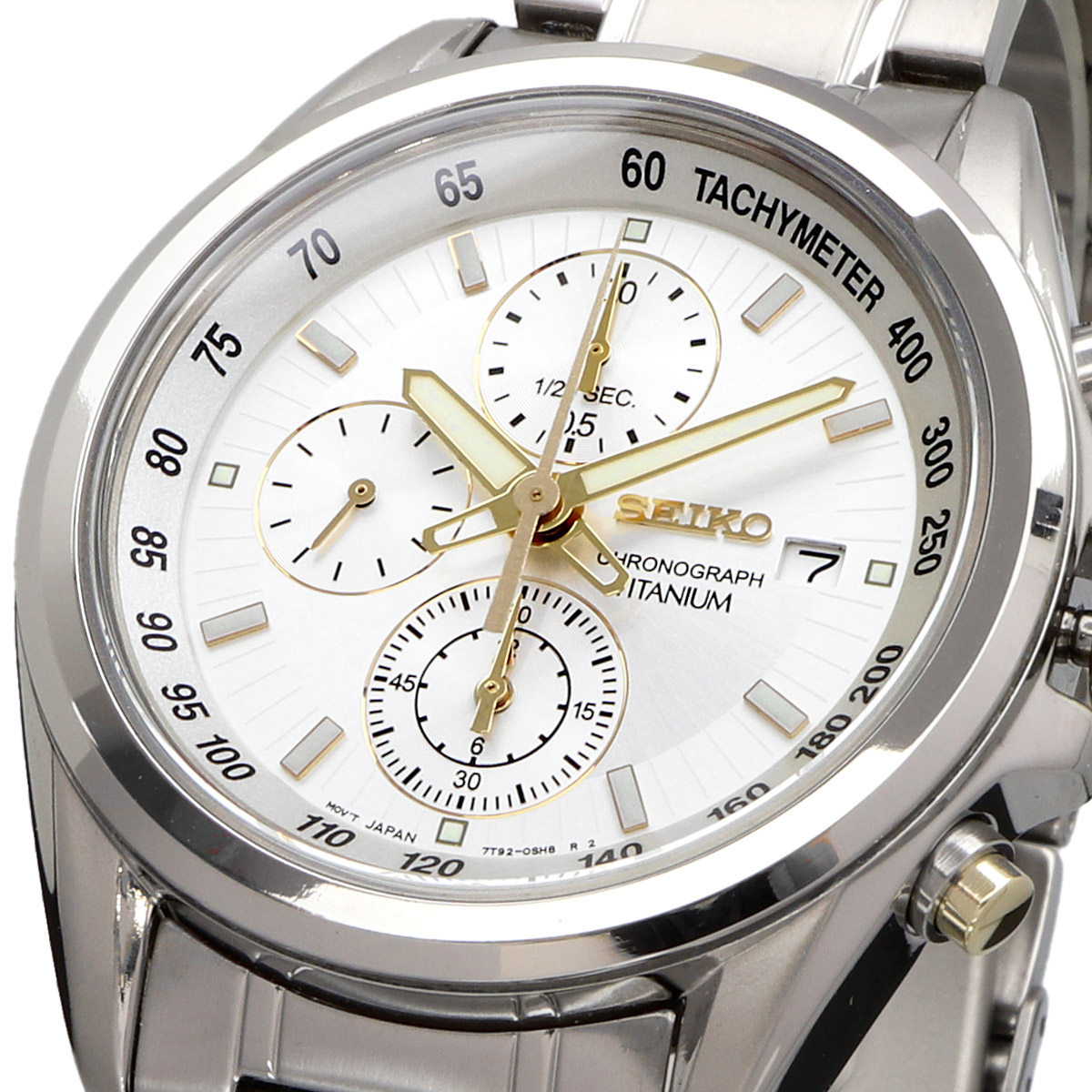 SEIKO セイコー 腕時計 メンズ 海外モデル クォーツ クロノグラフ 軽量 チタン  SNDC95P1