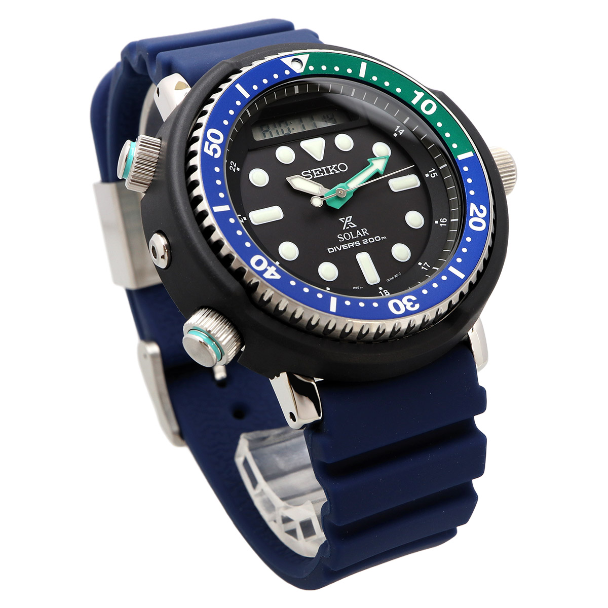 SEIKO セイコー 腕時計 メンズ 海外モデル PROSPEX プロスペックス ソーラー アナログ デジタル ダイバーズ SNJ039P1