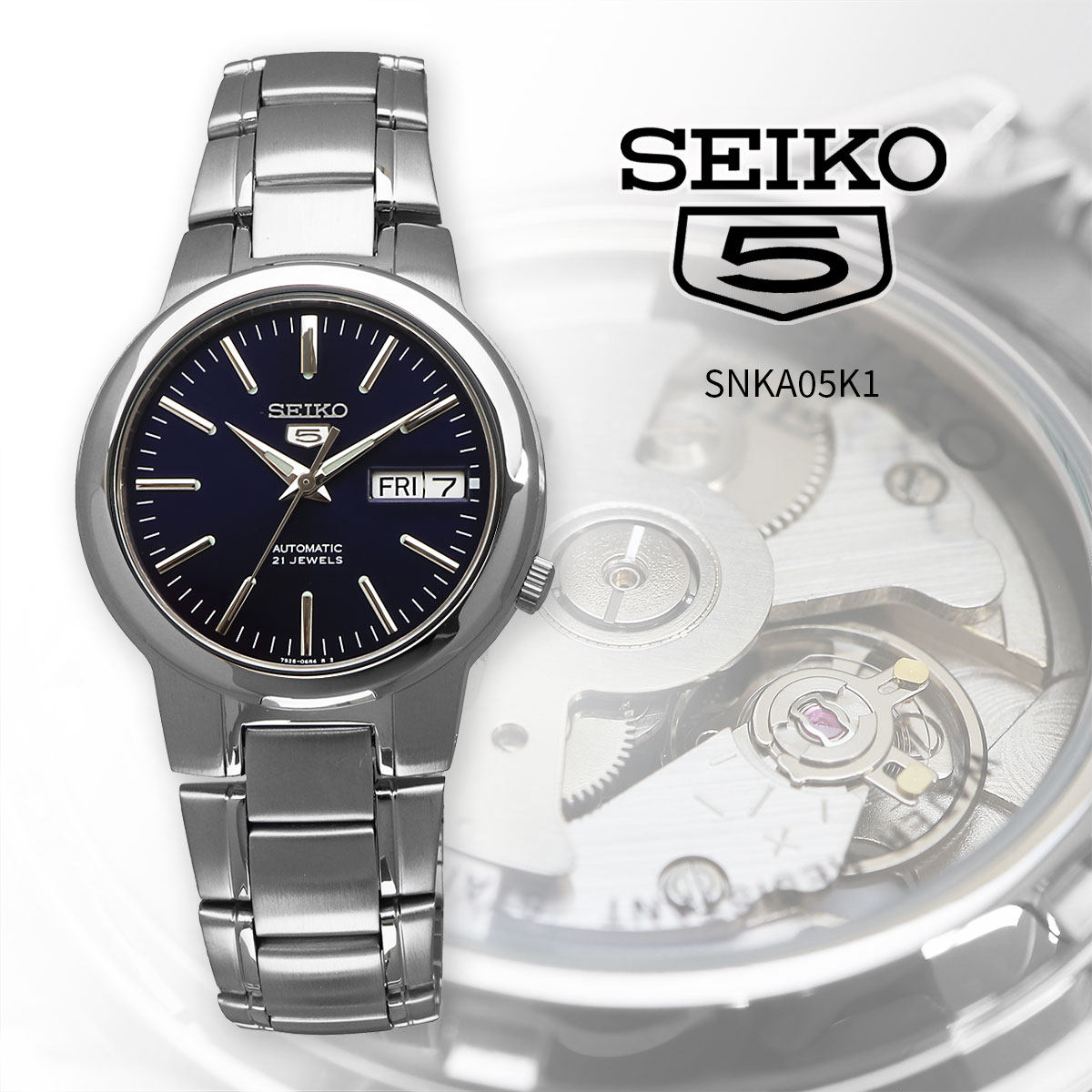 SEIKO セイコー 腕時計 メンズ 海外モデル セイコー5 自動巻き    SNKA05K1