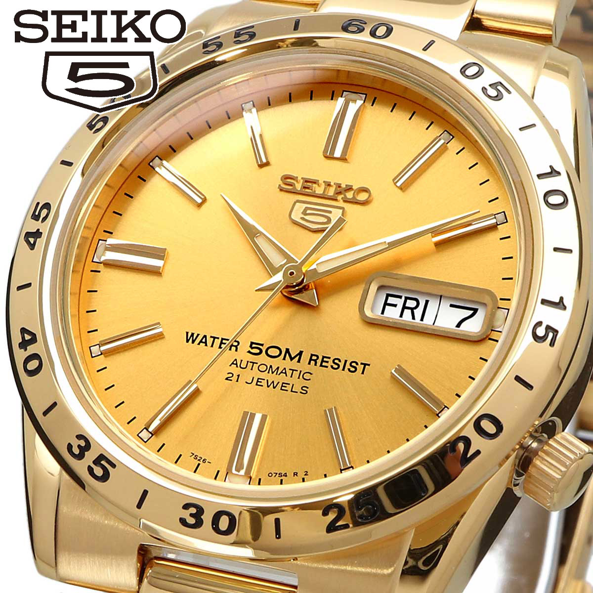 SEIKO セイコー 腕時計 メンズ 海外モデル セイコー5 自動巻き ビジネス カジュアル  SNKE06K1の画像