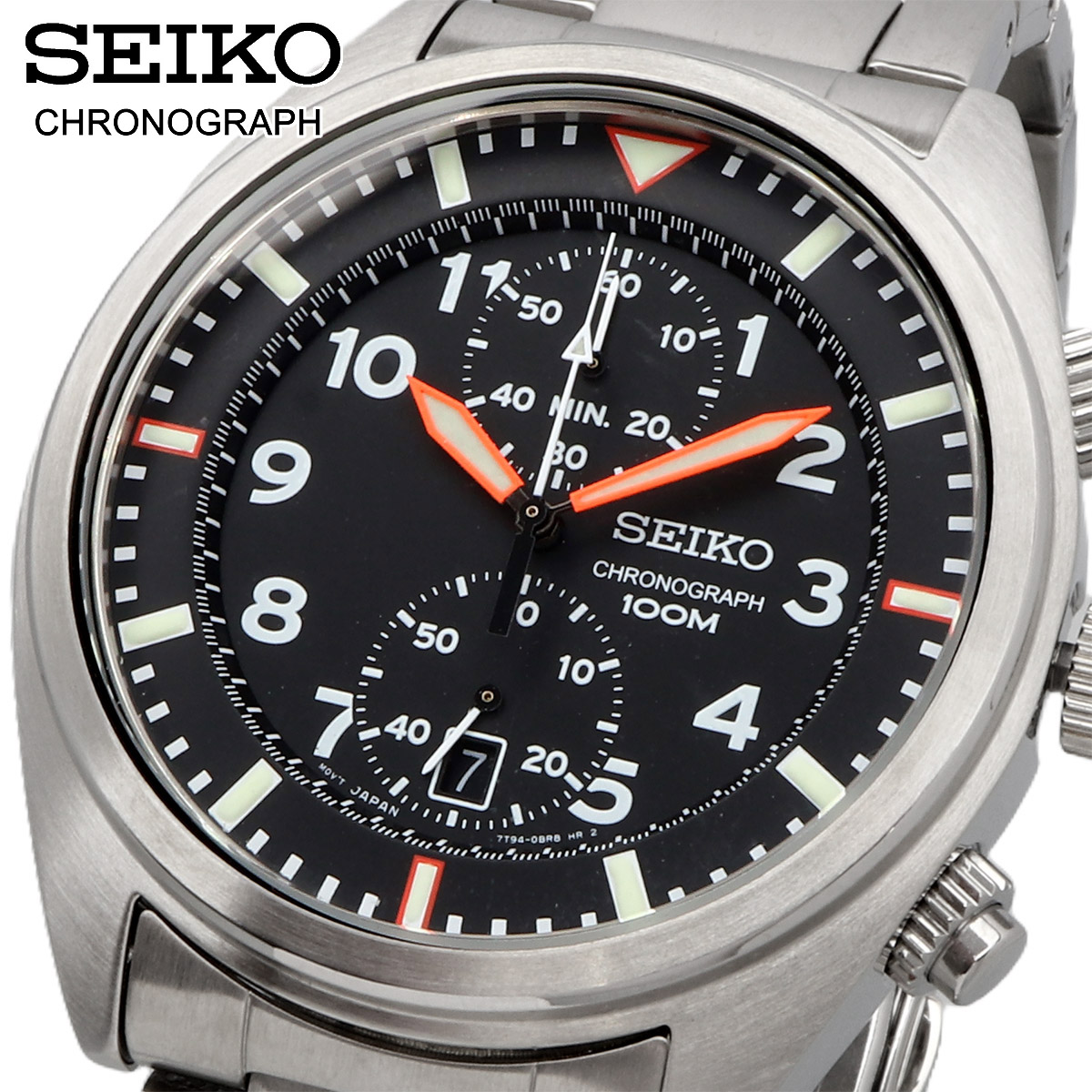 【父の日 ギフト】SEIKO セイコー 腕時計 メンズ 海外モデル   クロノグラフ SNN235P1