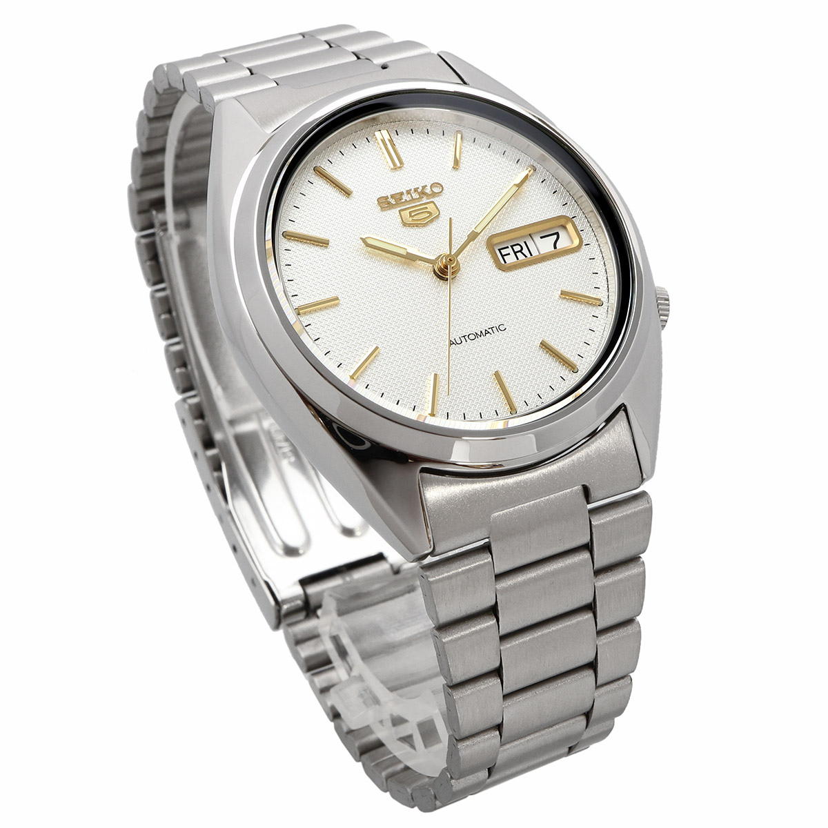 SEIKO 懐中時計 ホワイト文字盤 Seiko 5 腕時計、懐中時計（文字盤カラー：シルバー系