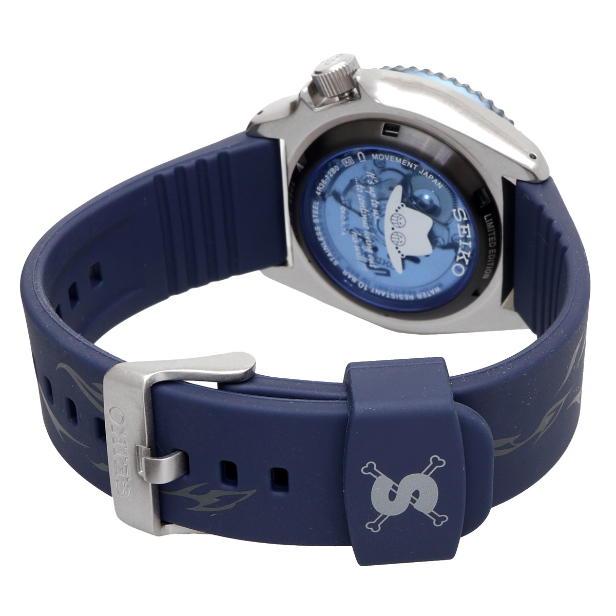 SEIKO セイコー 腕時計 メンズ 海外モデル セイコー ONE PIECE ワンピース コラボレーション SABO サボ 限定 ファイブ 5スポーツ 自動巻き SRPH71｜north-star｜03