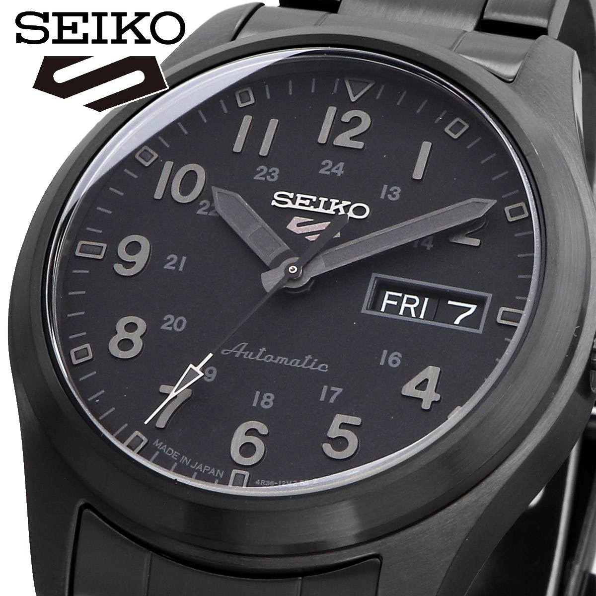 SEIKO セイコー 腕時計 メンズ 海外モデル セイコーファイブ 5スポーツ Field Street Style フィールドストリートスタイル 自動巻き  SRPJ09