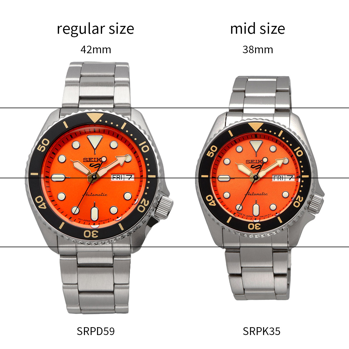 SEIKO セイコー ファイブ 5スポーツ 腕時計 メンズ 海外モデル SKX Sports Style 38mm 自動巻き SRPK29｜north-star｜08