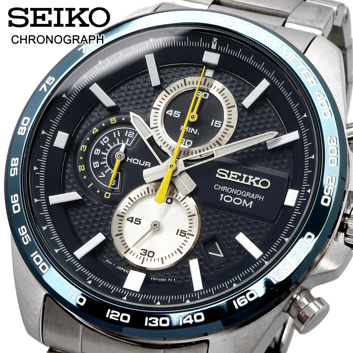 SEIKO セイコー 腕時計 メンズ 海外モデル   クロノグラフ SSB259P1