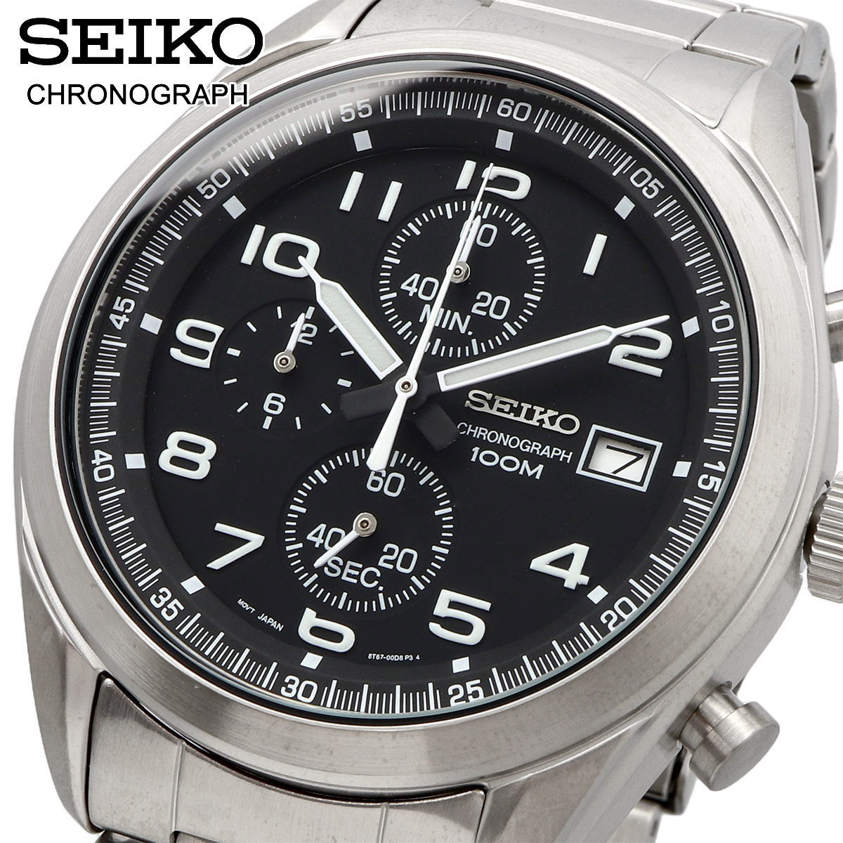 SEIKO セイコー 腕時計 メンズ 海外モデル ビジネス カジュアル クロノグラフ SSB269P1