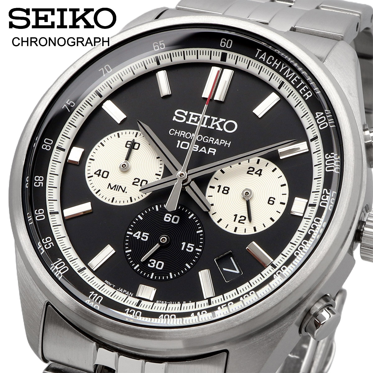 【父の日 ギフト】SEIKO セイコー 腕時計 メンズ 海外モデル   クロノグラフ SSB429P1｜north-star