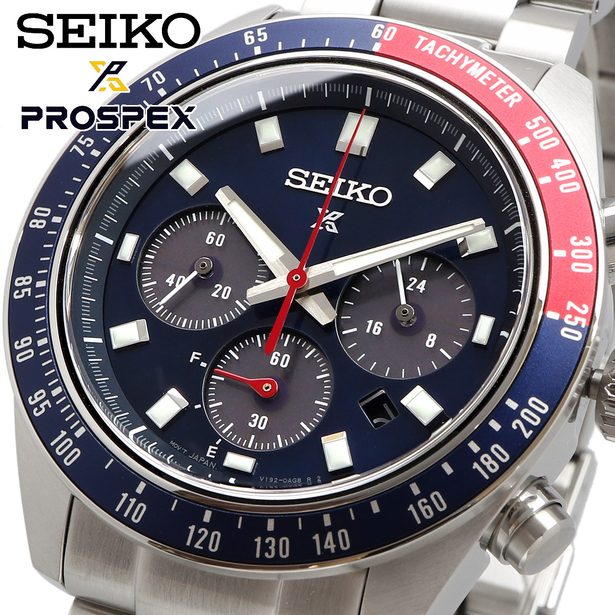 SEIKO セイコー 腕時計 メンズ 海外モデル PROSPEX  スピードタイマー ソーラー クロノグラフ SSC913P1