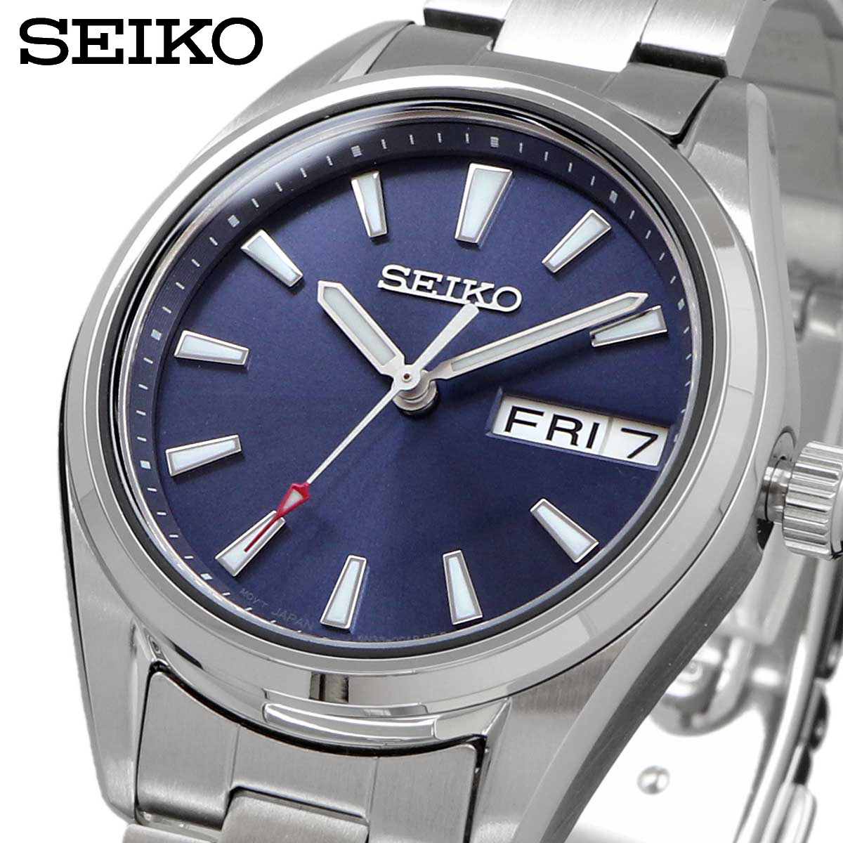 SEIKO セイコー 腕時計 レディース   海外モデル ベルト調整工具付き  クォーツ ビジネス カジュアル シンプル  SUR353P1