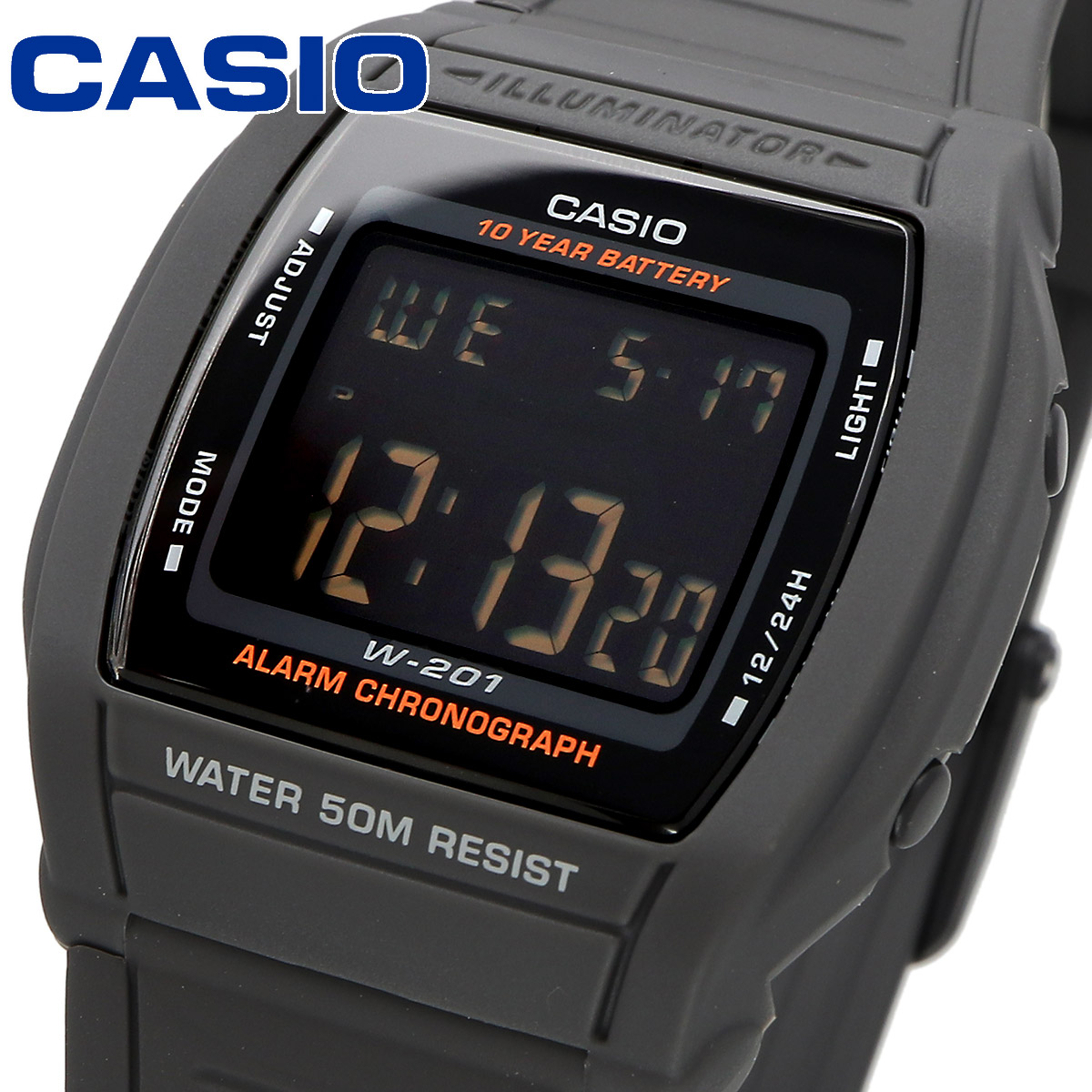 【父の日 ギフト】CASIO カシオ 腕時計 メンズ レディース チープカシオ チプカシ 海外モデル デジタル W-201-1BV｜north-star