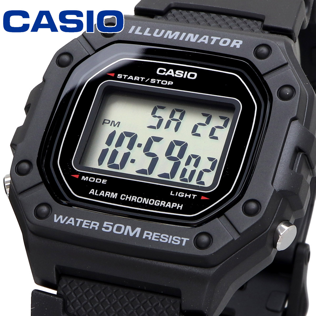 【父の日 ギフト】CASIO カシオ 腕時計 メンズ チープカシオ チプカシ 海外モデル デジタル  W-218H-1AV