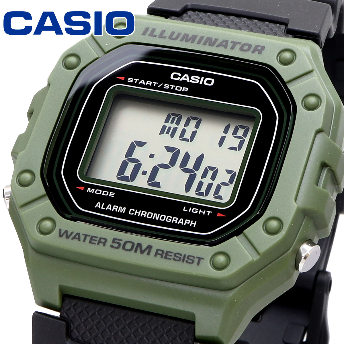 CASIO カシオ 腕時計 メンズ チープカシオ チプカシ 海外モデル デジタル  W-218H-3AV｜north-star