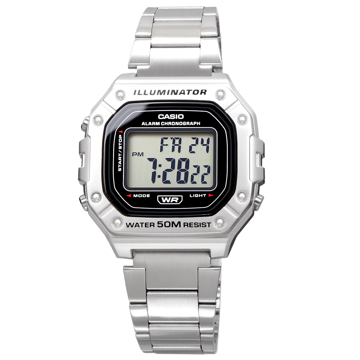 CASIO カシオ 腕時計 チープカシオ チプカシ 海外モデル メタルバンド メンズ W-218HD-1AV｜north-star｜02