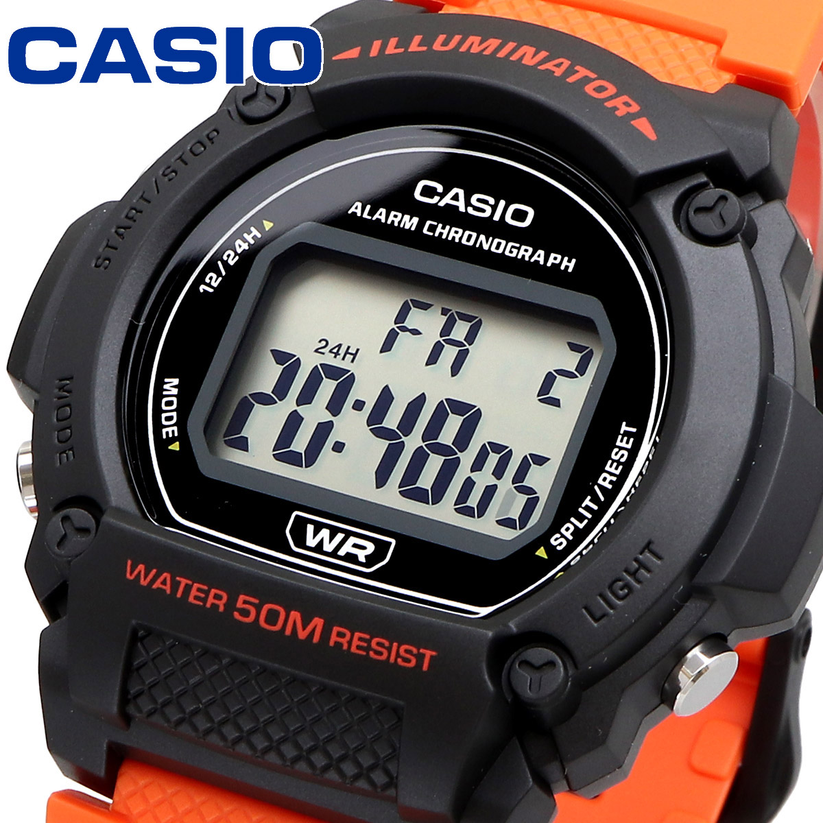 【父の日 ギフト】CASIO カシオ 腕時計 メンズ チープカシオ チプカシ 海外モデル デジタル  W-219H-4AV｜north-star