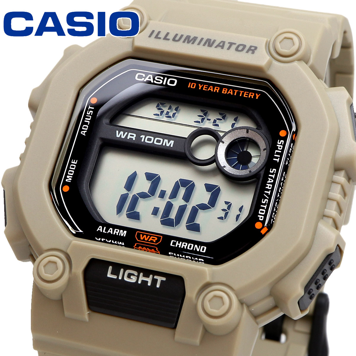 CASIO カシオ 腕時計 メンズ チープカシオ チプカシ   海外モデル デジタル ロングベルト(大きい腕回りサイズに対応)  W-737HX-5AV｜north-star