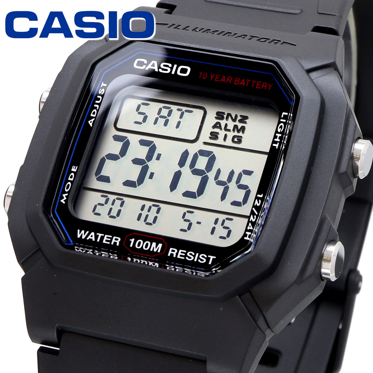 【父の日 ギフト】CASIO カシオ 腕時計 メンズ レディース チープカシオ チプカシ 海外モデル デジタル W-800H-1AV｜north-star