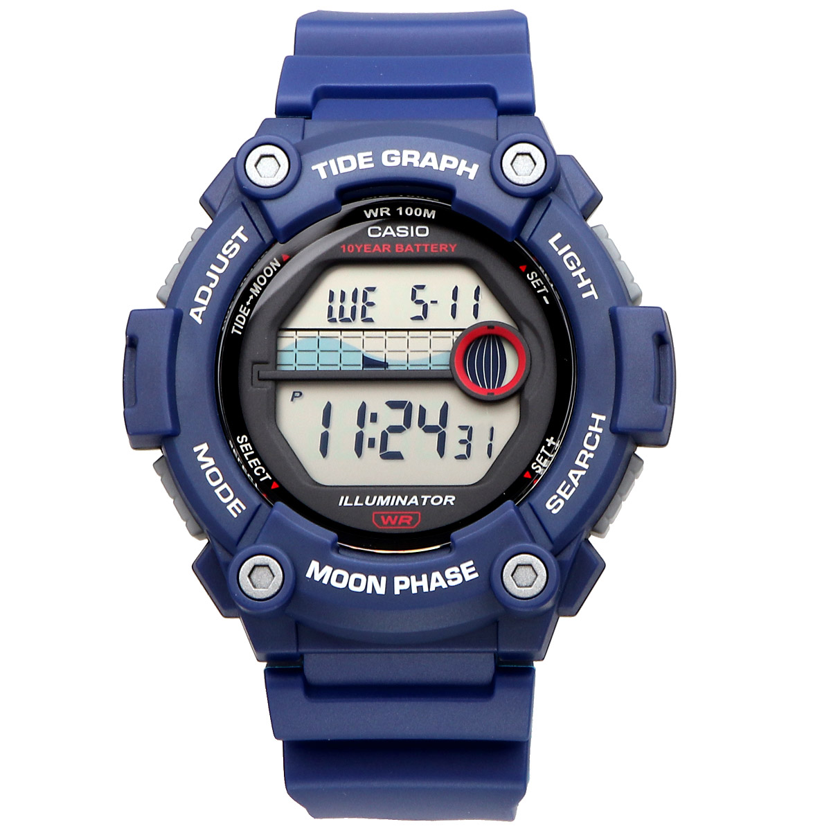 CASIO カシオ 腕時計 メンズ チープカシオ チプカシ 海外モデル タイドグラフ デジタル  WS-1300H-2AV｜north-star｜02
