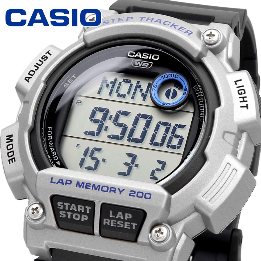 CASIO カシオ 腕時計 メンズ チープカシオ チプカシ 海外モデル 歩数計 ステップトラッカー  WS-2100H-1A2V｜north-star