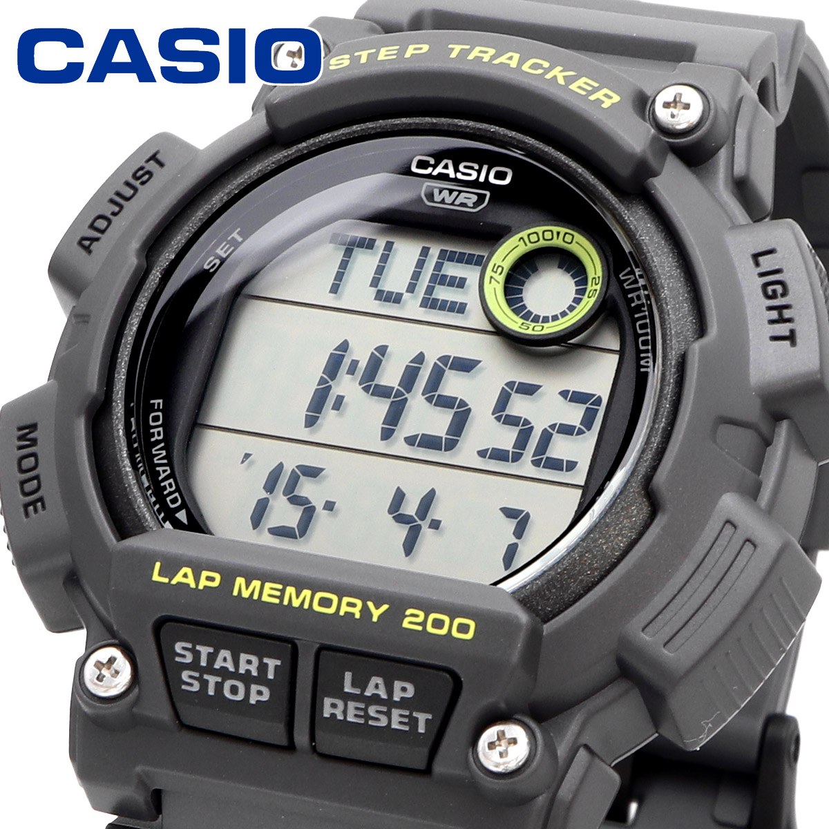 【父の日 ギフト】CASIO カシオ 腕時計 メンズ チープカシオ チプカシ 海外モデル 歩数計   WS-2100H-8AV｜north-star