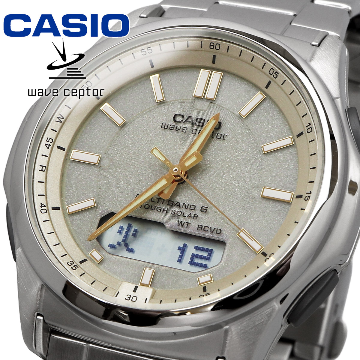 CASIO カシオ 腕時計 メンズ  国内正規 wave septor ウェーブセプター ソーラー 電波  WVA-M630D-9AJF｜north-star