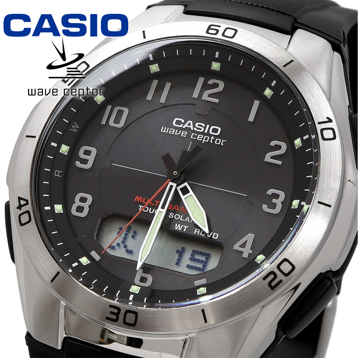 腕時計 CASIO カシオ WVA-M640-1A2JF 国内正規 wave septor ウェーブセプター ソーラー 電波 メンズ｜north-star