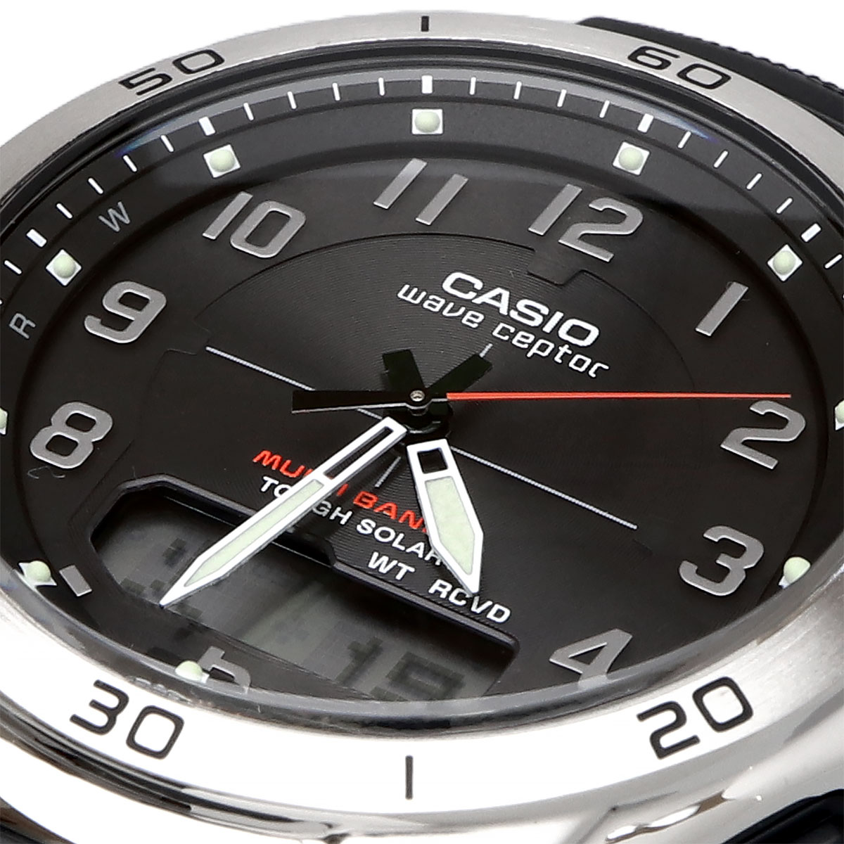 CASIO WAVE CEPTER ソーラー電波時計WVA-M640-1A2JF Amazon.com: CASIO WAVE CEPTOR (WVA-M640B-1A2JF) 6 MULTI