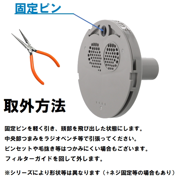 交換フィルター SKJ-LX ステンレス 浴槽循環金具 LX 樹脂・金属ボディ 