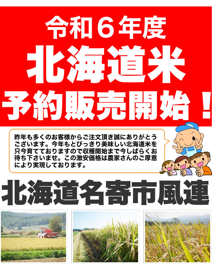 送料無料】令和6年度産☆北海道名寄市風連町産ななつぼし/30kg（玄米） : t17570 : のーすもーる北海道の森Yahoo!店 - 通販 -  Yahoo!ショッピング