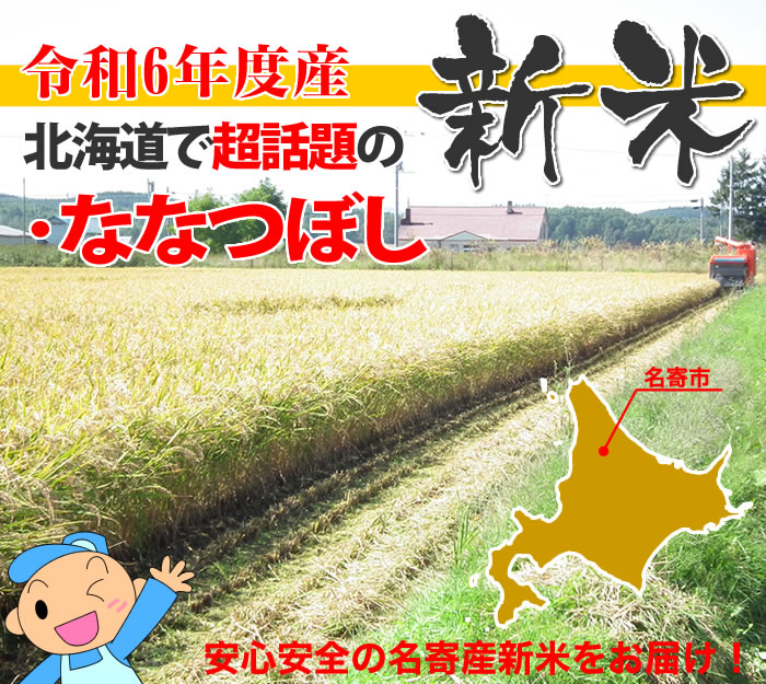 送料無料】令和6年度産☆北海道名寄市風連町産ななつぼし/30kg（玄米） : t17570 : のーすもーる北海道の森Yahoo!店 - 通販 -  Yahoo!ショッピング