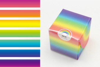 mt レインボーテープ 7色 各1巻入り マスキングテープ 箱パッケージ