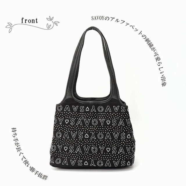 SAVOY ショルダーバッグ レディース アルファベット ロゴ ライン