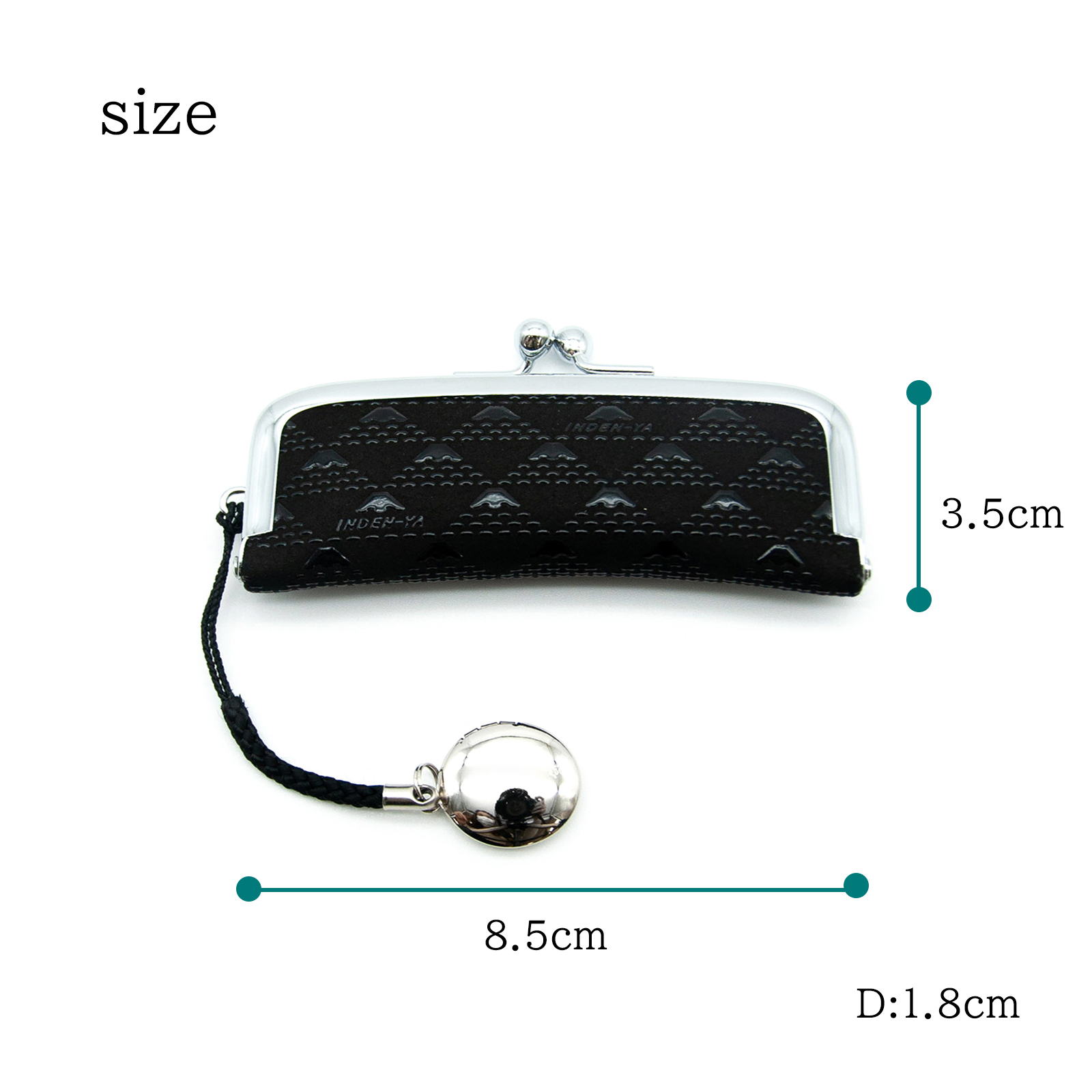 印博屋　印伝可愛　甲州印伝　印鑑ケース　筆箱　小物入れ　新品未使用　箱付き 印傳屋 印伝 印鑑入れ 印鑑ケース 朱肉付き たかね 富士山 伝統