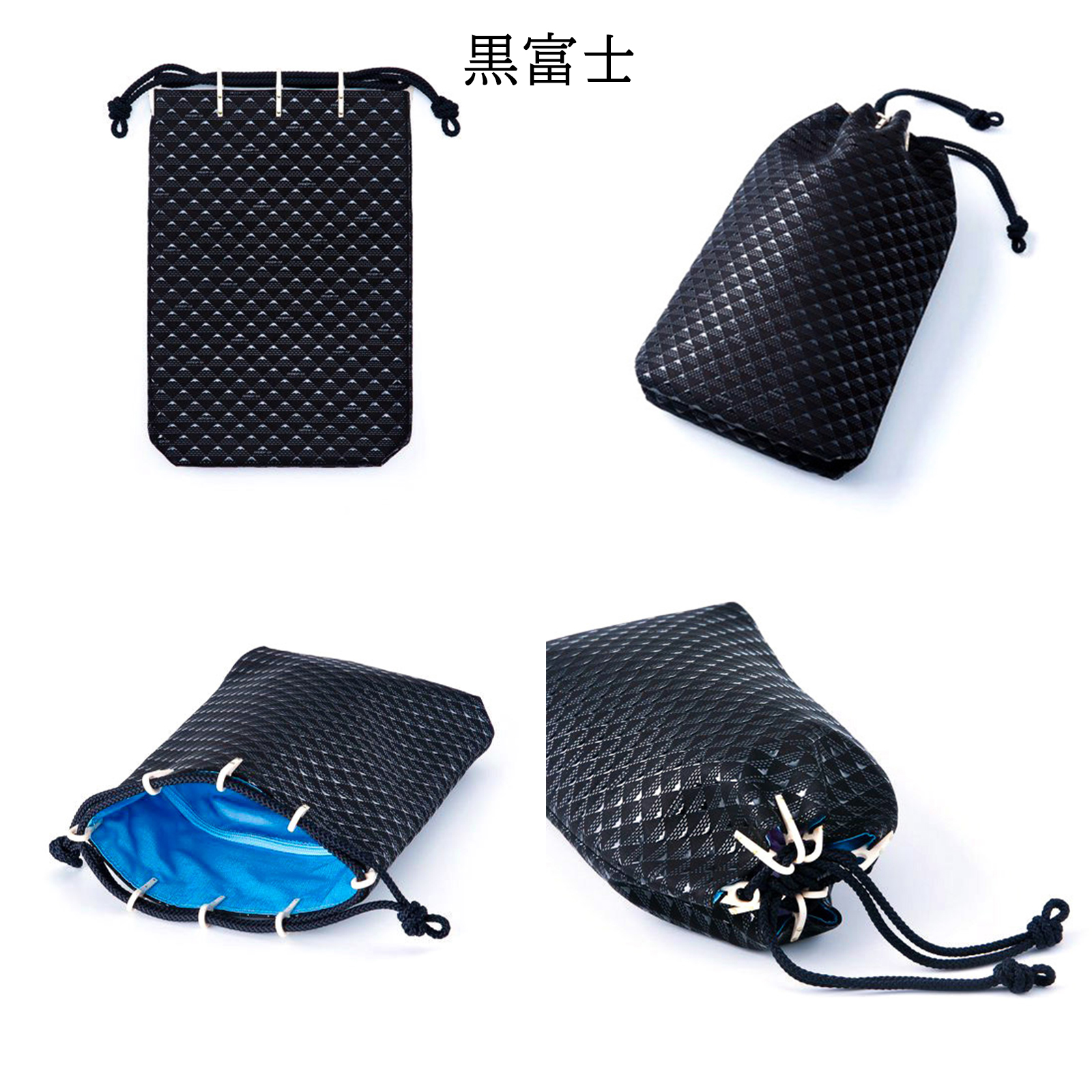 印傳屋（INDEN-YA） 印伝 合切袋 巾着袋 たかね 富士山 伝統工芸品