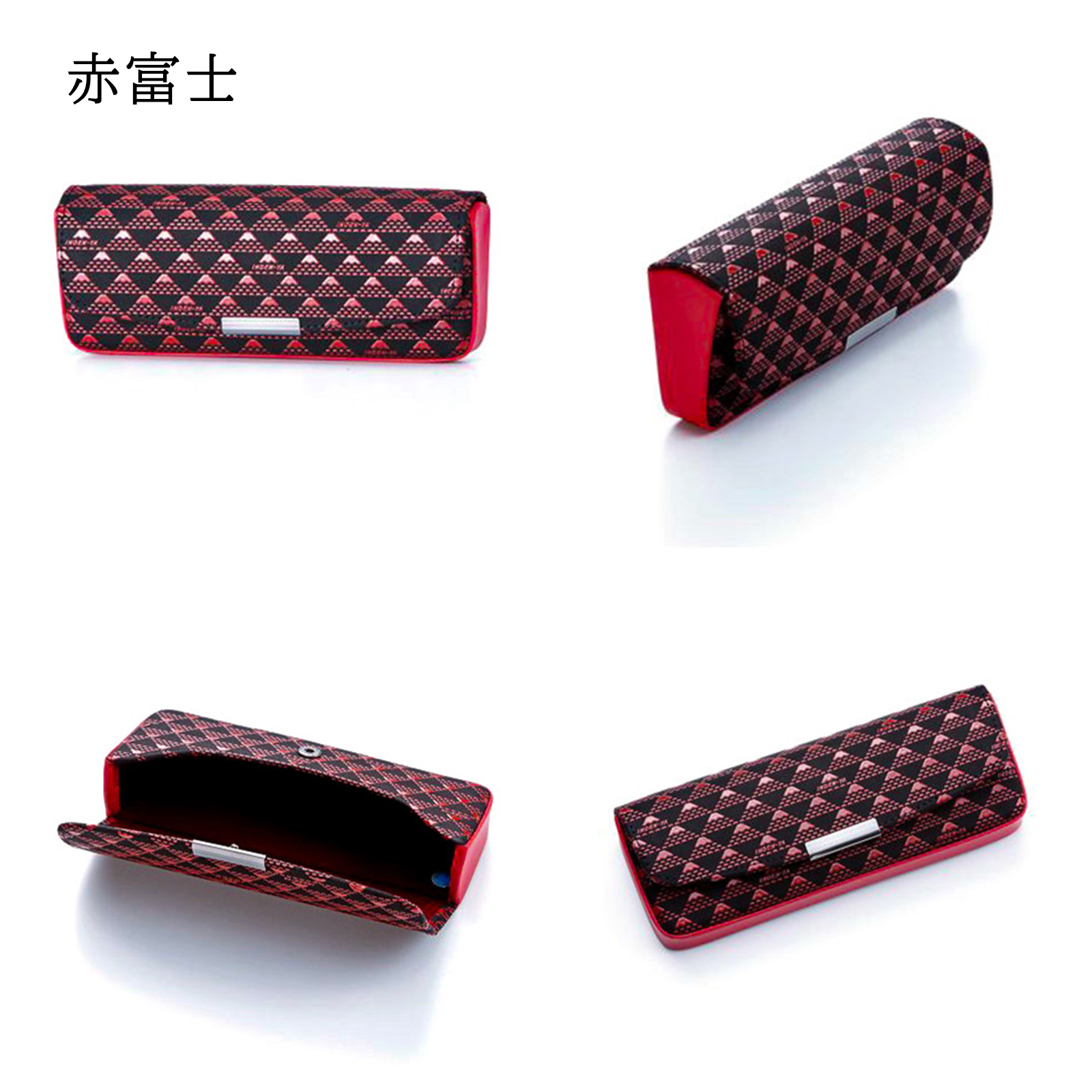 印傳屋（INDEN-YA） 印伝 メガネケース 眼鏡 たかね 富士山 伝統工芸品