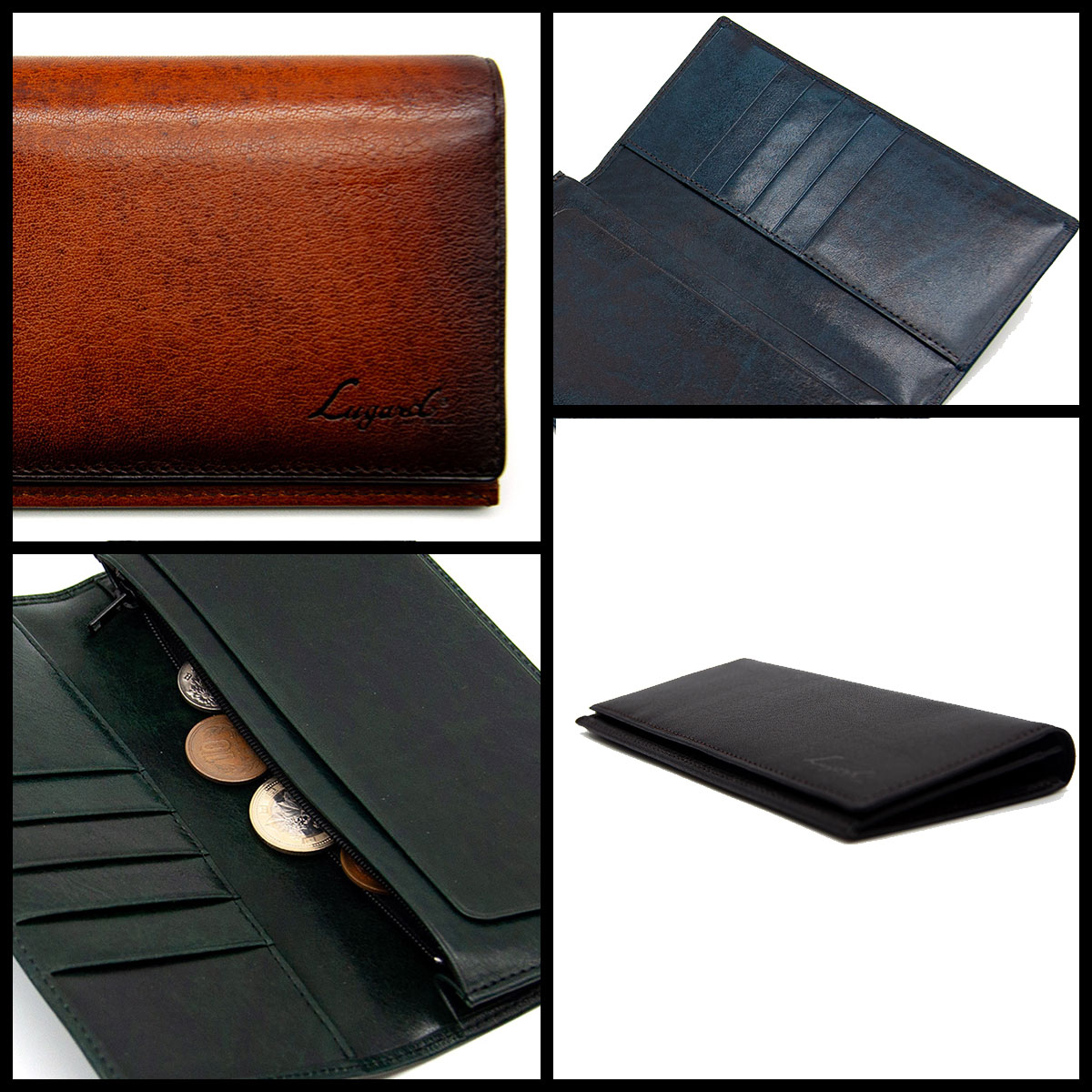 LUGARD（ラガード） 青木鞄 ファスナーホケット付き 長財布 G3 牛革 本